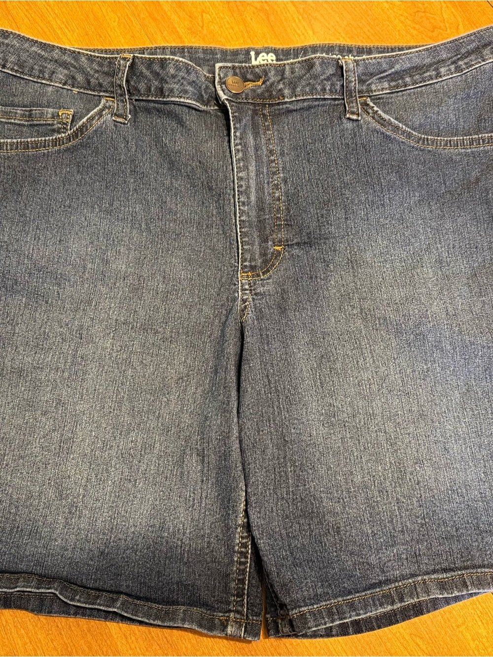 Lee Dark Blue Denim Women's Jean Shorts